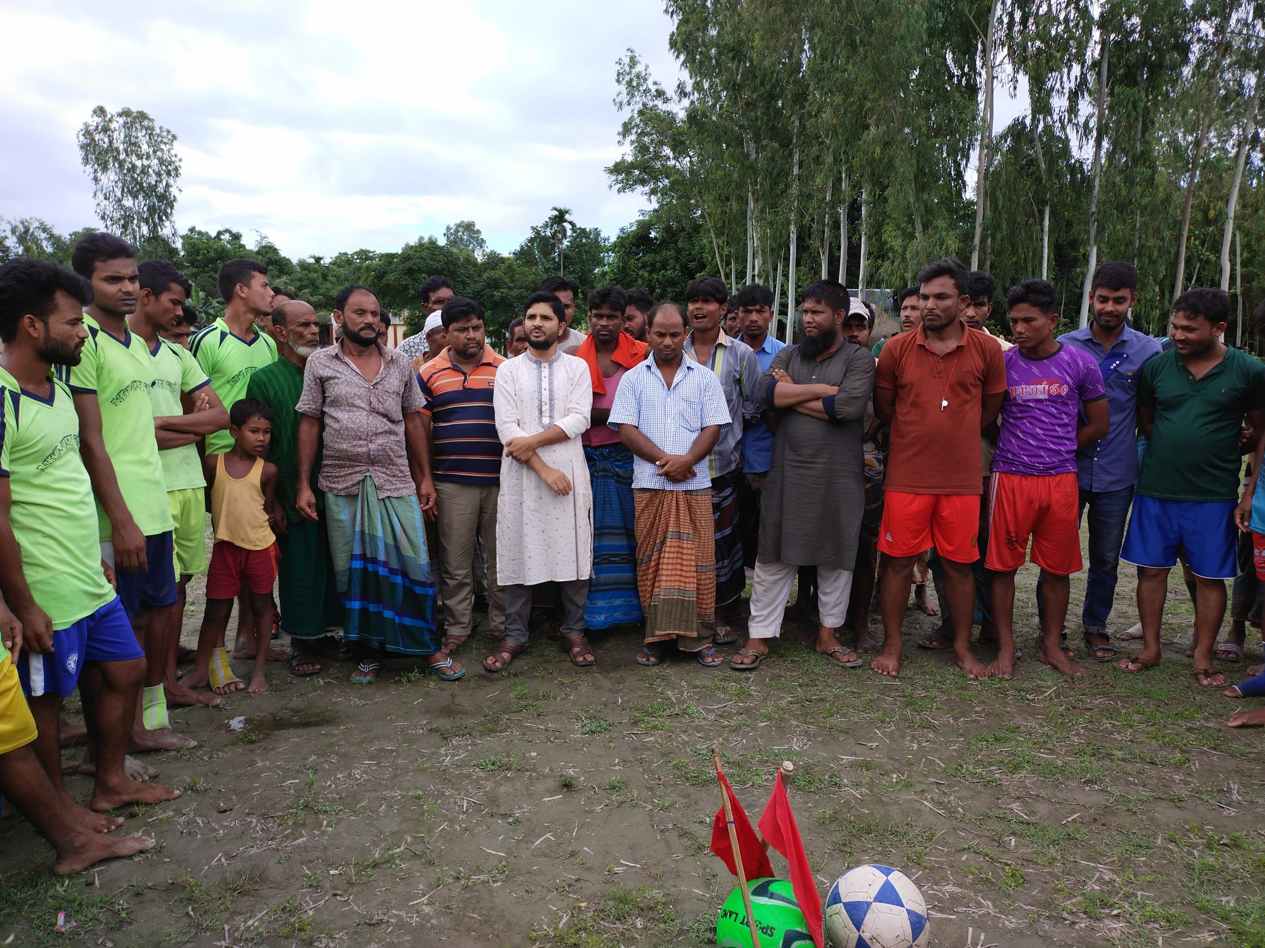 ঝাকুয়াবাড়ী নক আউট ফুটবল টুর্নামেন্টের শুভ উদ্বোধন